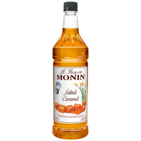 MONIN Monin Salted Caramel Syrup 1 Liter Bottle, PK4 M-FR210F